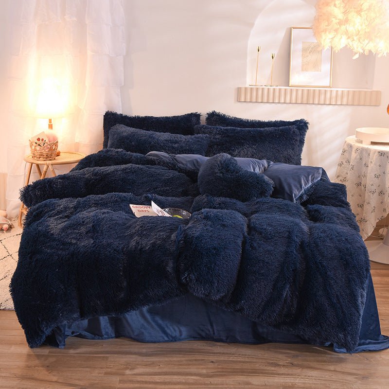 Premium Luxury Fleece Duvet Cover Set - Ultra-Plush Winter Bedding Collection for Ultimate Comfort