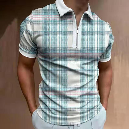 Men's Solid Polo Shirt – Brand Short-Sleeved Summer Shirt for Men