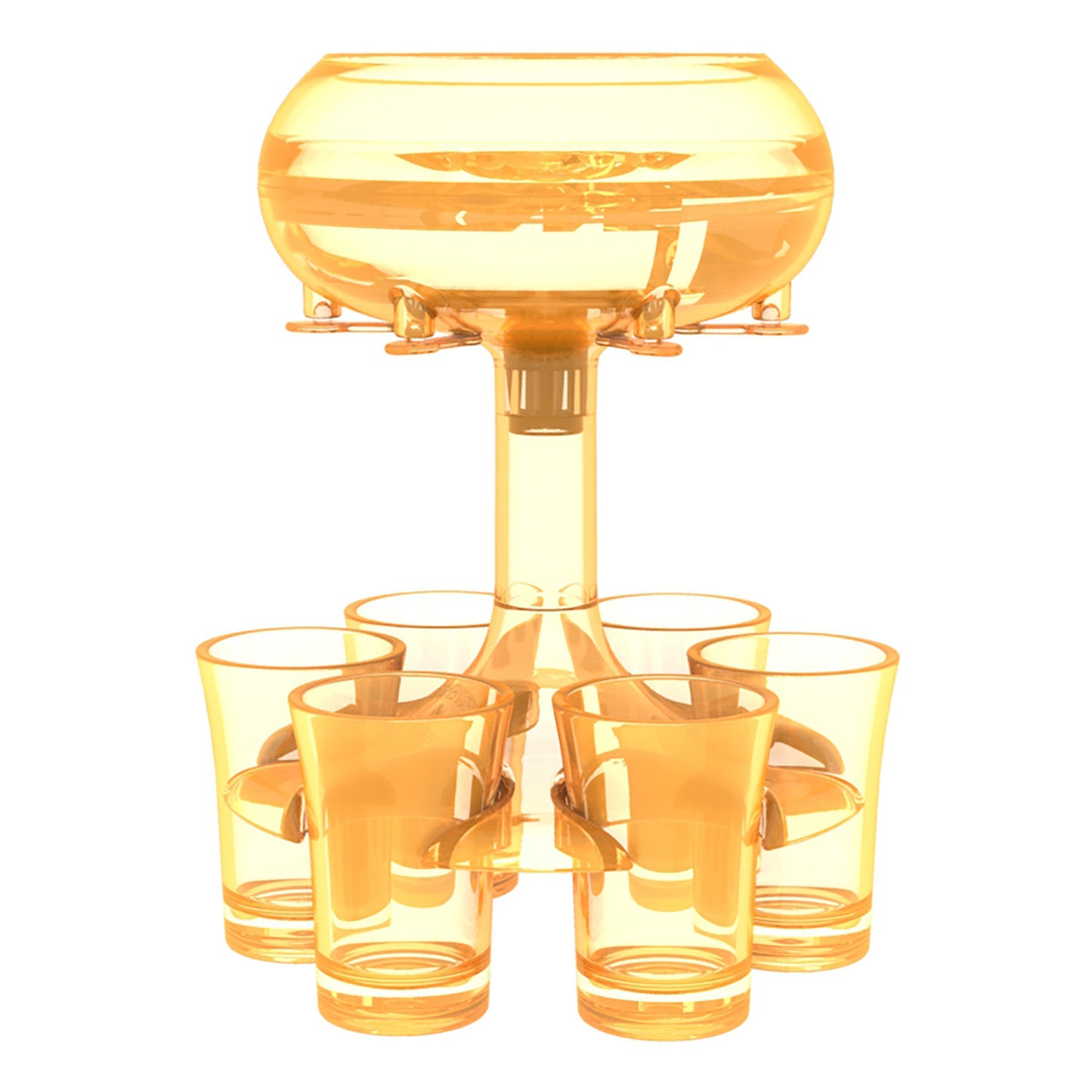 Premium 6-Shot Glass Dispenser - Professional Bar Caddy System for Ultimate Party Hosting & Entertainment