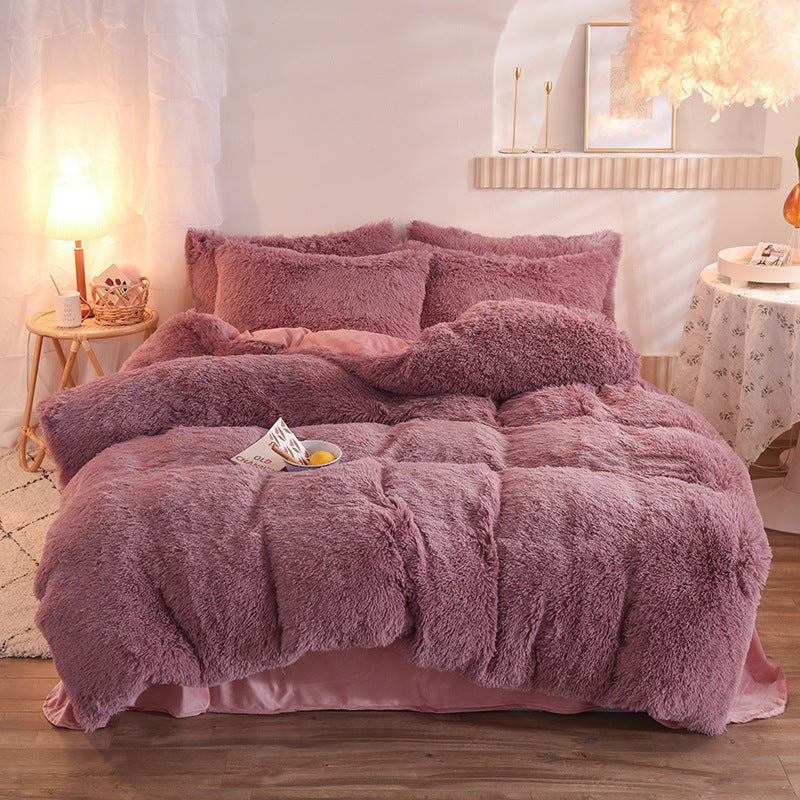 Premium Luxury Fleece Duvet Cover Set - Ultra-Plush Winter Bedding Collection for Ultimate Comfort