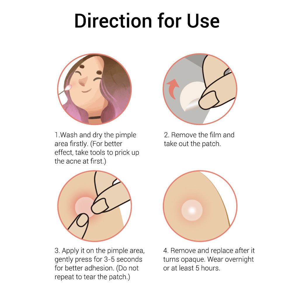 Premium Tea Tree Acne Patches - Ultra-Thin Hydrocolloid Treatment Stickers | 24-Hour Care
