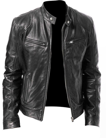 Slim Fit Leather Jacket for Men – Stylish and Trendy Leather Outerwear