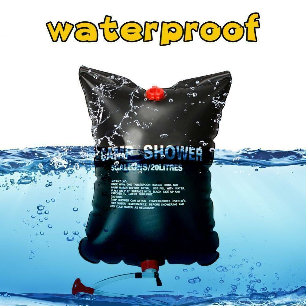 20L Portable Camping Shower – Solar Heating Bath Bag for Outdoor Travel, Hiking & Camping