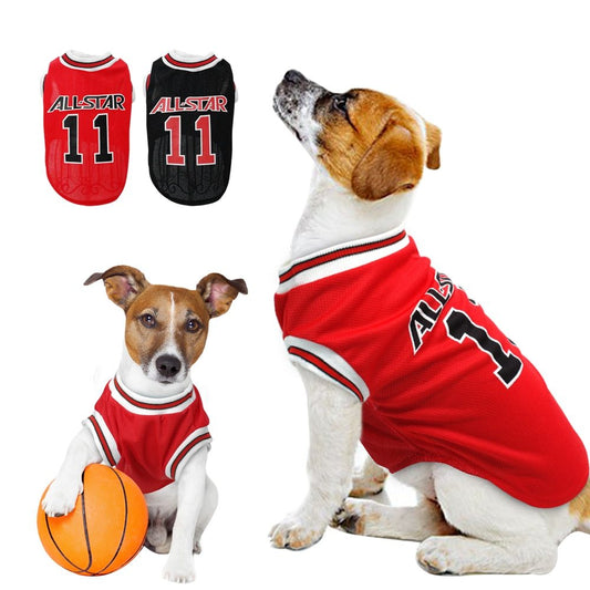 Premium Sports Dog Vest - Stylish Soccer-Themed Pet Apparel for Spring & Summer