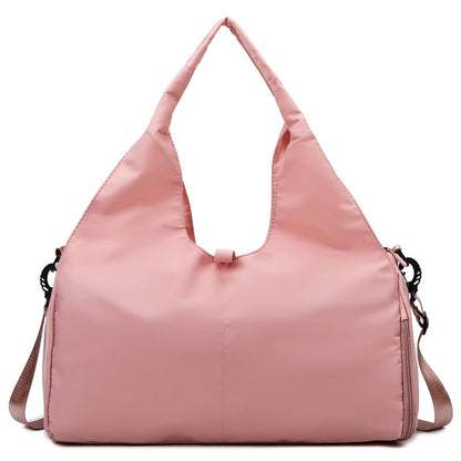 Women's Large Capacity Yoga Bag – Sports Fitness Travel Bag with Dry & Wet Separation, Fits Yoga Mats