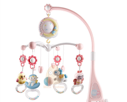 Musical Baby Crib Mobile with Projection – Rotating Mobile Bed Bell Toy for Newborn Infant