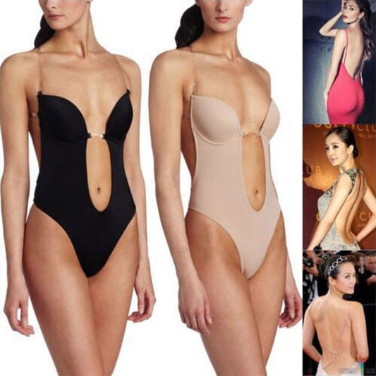 Backless Body Shaper Bra for Women – Invisible Shapewear for Evening and Summer Dresses