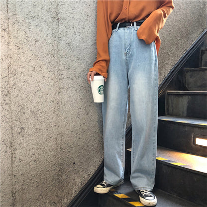 Women's High-Waisted Stretch Jeans – Slim Fit Denim Pants for Casual or Streetwear Outfits