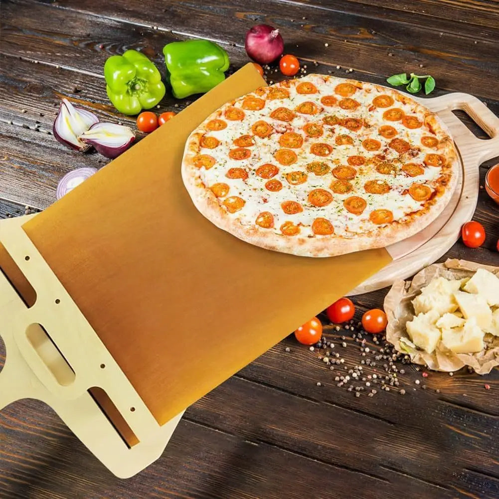 Premium Non-Stick Pizza Peel - Professional Sliding Transfer Board for Perfect Pizza Making & Baking