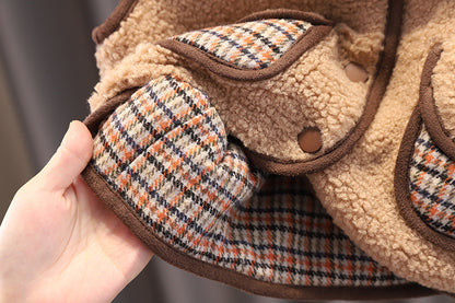 Children's Clothes – Foreign Style Baby Plus Velvet Winter Clothes, Cozy Velvet Baby Outerwear for Cold Weather