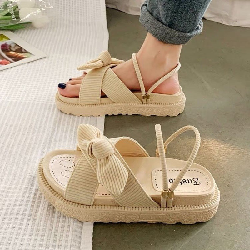 Versatile Women's Two-Wear Flat Platform Sandals – Comfortable Summer Footwear for Every Occasion