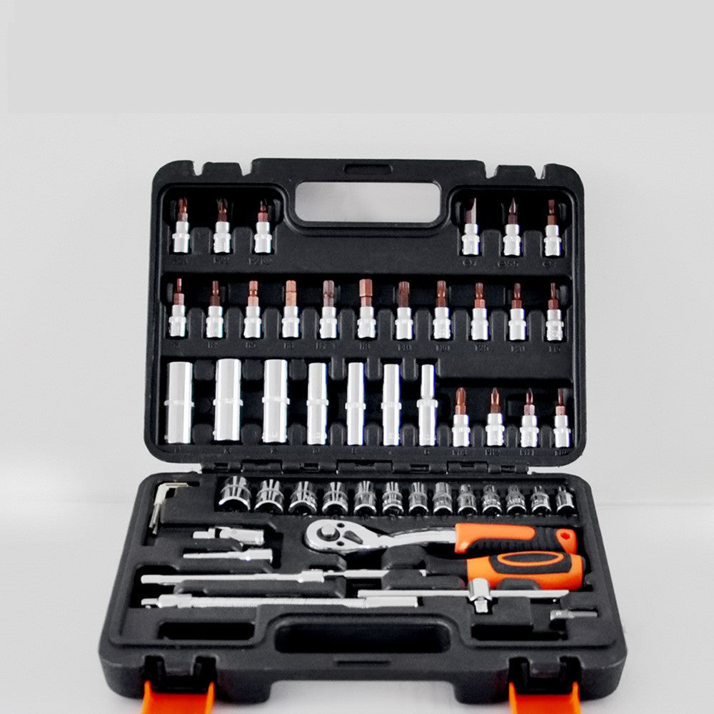 Professional 53-Piece Auto Maintenance Tool Set - Complete Car Repair & Mechanic Toolkit with Organized Case