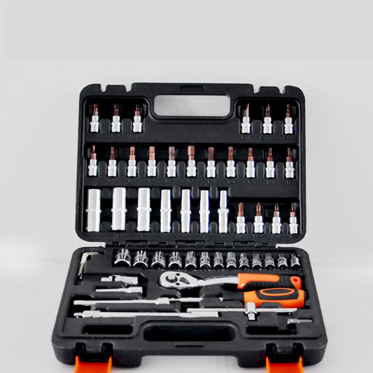 Professional 53-Piece Auto Maintenance Tool Set - Complete Car Repair & Mechanic Toolkit with Organized Case
