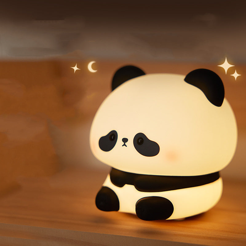 Premium Panda Night Light - Smart Rechargeable Sleep Companion with Timer for Kids' Bedrooms