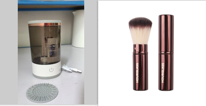 Electric Makeup Brush Cleaner - USB Rechargeable Automatic Cosmetic Brush Cleaning Tool