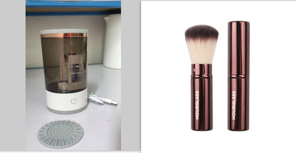 Electric Makeup Brush Cleaner - USB Rechargeable Automatic Cosmetic Brush Cleaning Tool