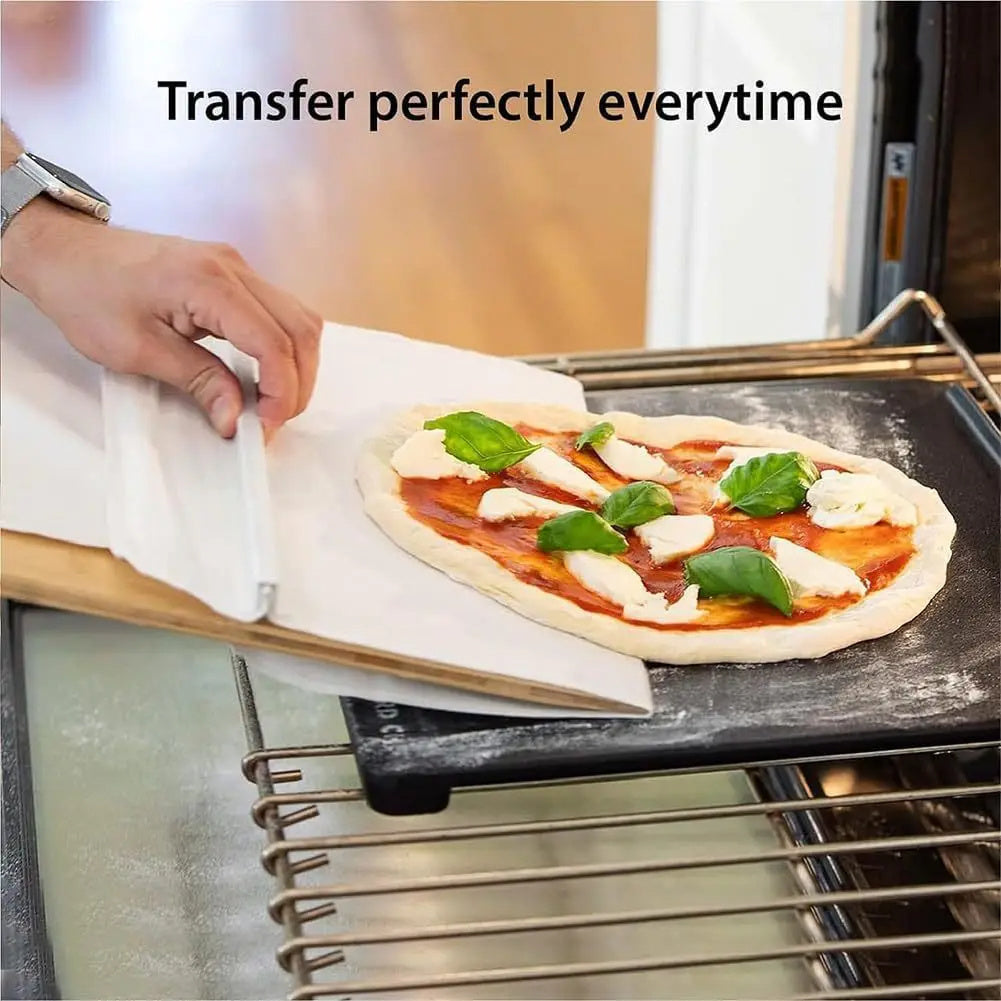 Premium Non-Stick Pizza Peel - Professional Sliding Transfer Board for Perfect Pizza Making & Baking