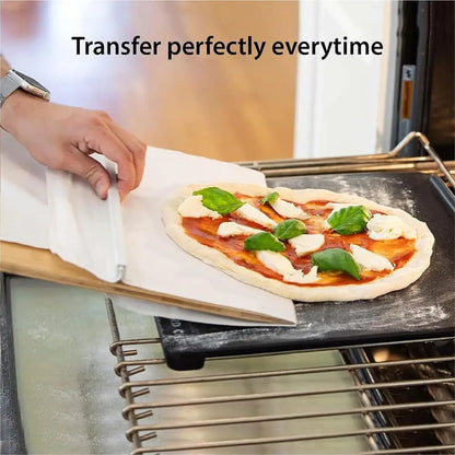 Premium Non-Stick Pizza Peel - Professional Sliding Transfer Board for Perfect Pizza Making & Baking