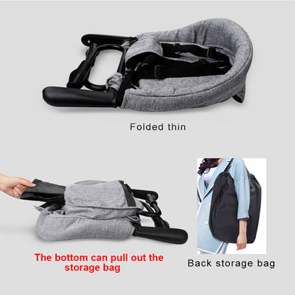 Portable Kids Baby High Chair – Adjustable Dining Seat with Safety Belt for Feeding and Baby Care
