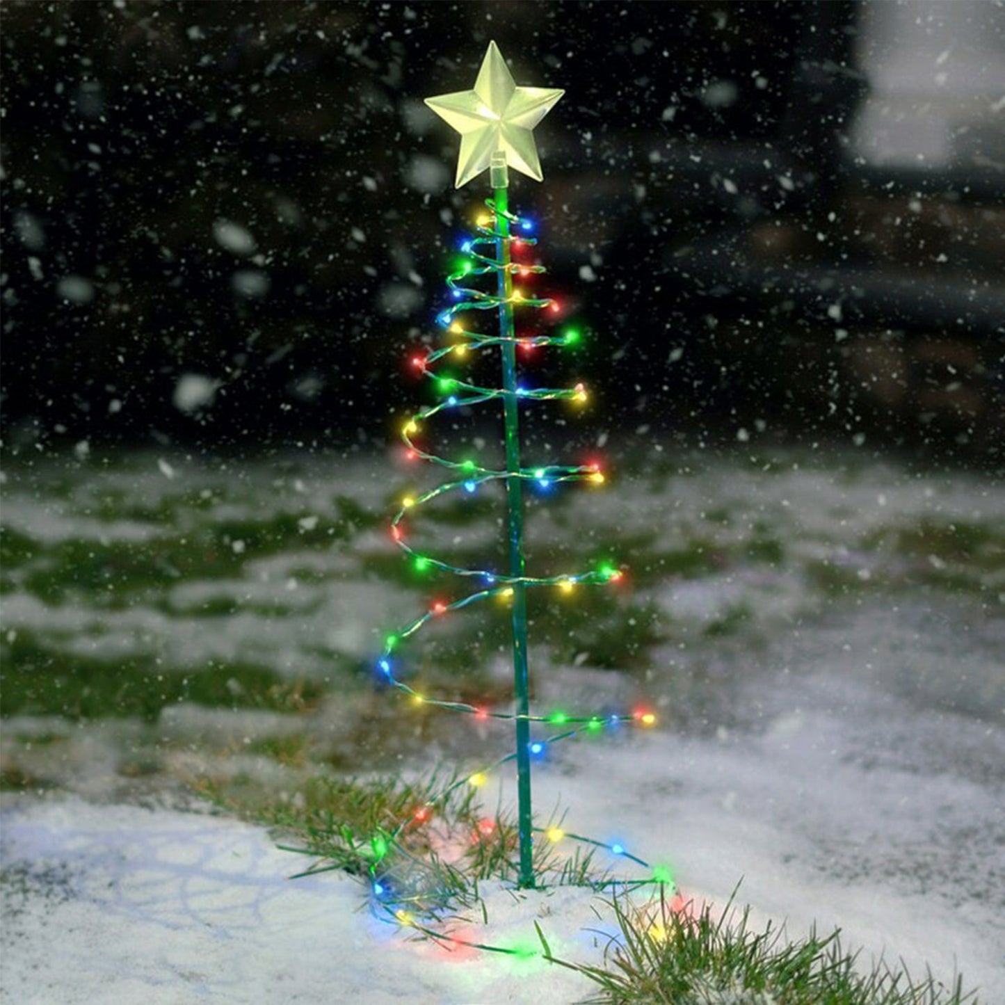 Premium Outdoor Christmas Tree Light Display - Weather-Resistant Festive Courtyard Decoration System