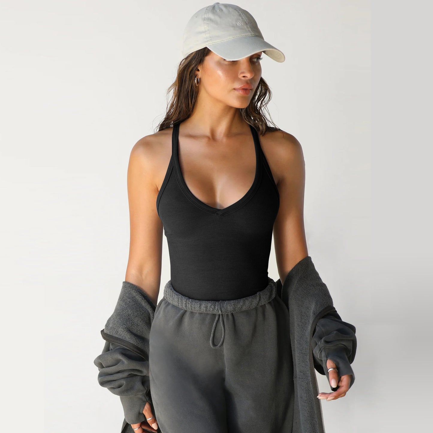 Women's Spring Knitted Vest – Sexy Slim Fit Sleeveless Top for Casual Style
