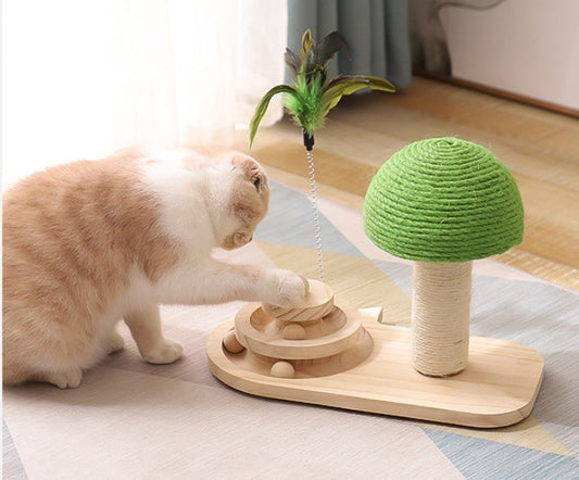 Premium Cat Activity Tree - Multi-Level Scratching Post with Interactive Sisal Ball Toys