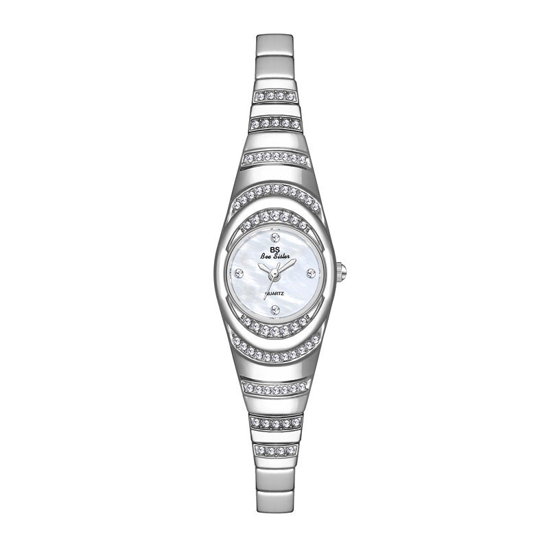 Women's Diamond Bracelet Watch - Luxury Gold