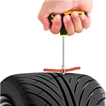 Professional Car Tire Repair Kit - Emergency Flat Tire Fix Tool Set for Instant Roadside Repairs