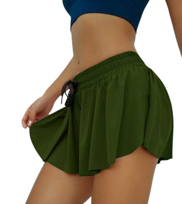 Women's Nude Feel Yoga Shorts – Breathable Sports Gym Workout Shorts for Comfort & Flexibility
