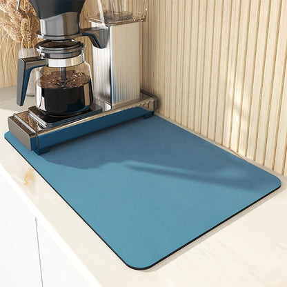 Premium Super-Absorbent Dish Drying Mat - Professional Kitchen Drainer for Countertop Protection