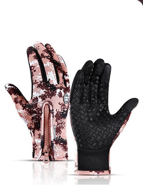 Premium Winter Motorcycle Gloves - Waterproof Touchscreen Compatible with Fleece Lining for Ultimate Warmth & Control