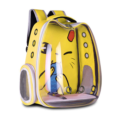Premium Breathable Pet Carrier Backpack - Comfortable Travel Bag for Cats & Small Dogs
