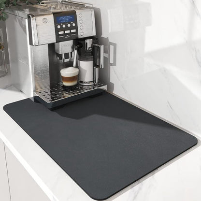 Premium Super-Absorbent Dish Drying Mat - Professional Kitchen Drainer for Countertop Protection