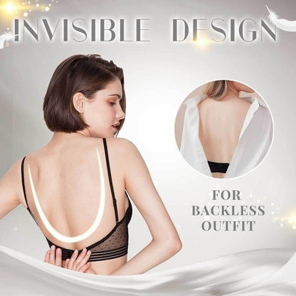 Women's Invisible Backless Bra – Lace Push-Up Bralette for Low Back & Wedding Lingerie