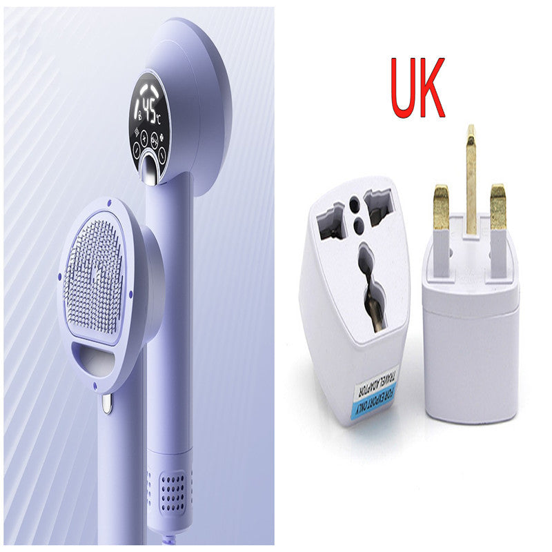 Professional Smart Pet Hair Dryer - Silent 2-in-1 Blow Dryer & Grooming Comb for Dogs & Cats