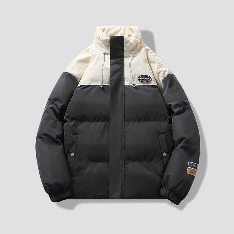 Men's Winter Warm Casual Stand-Up Collar Down Cotton Coat – Fashion Loose Sports Thickened Outwear Coats