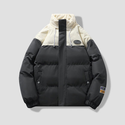 Men's Winter Warm Casual Stand-Up Collar Down Cotton Coat – Fashion Loose Sports Thickened Outwear Coats