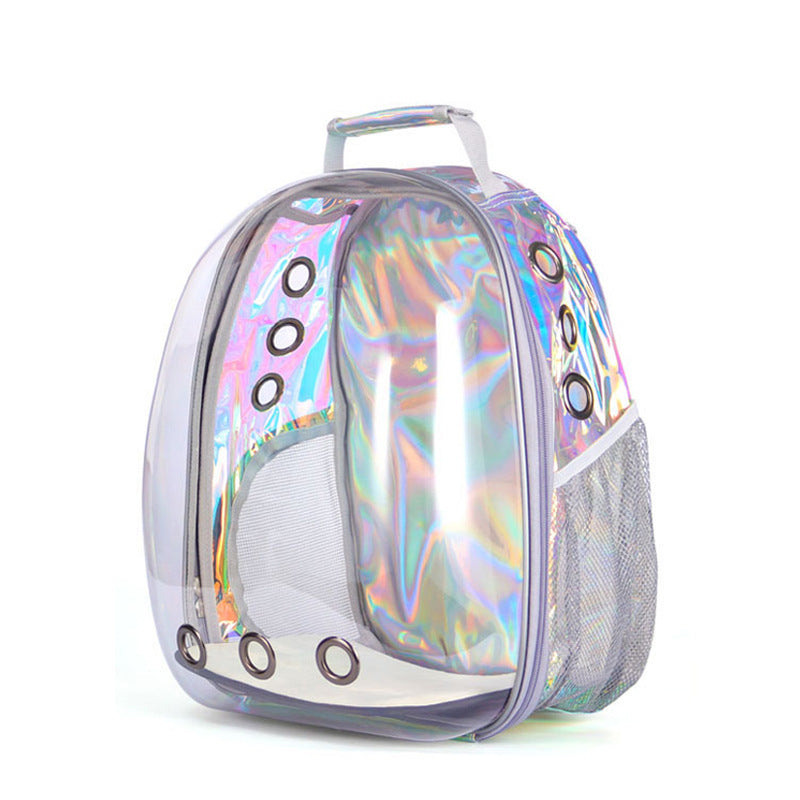 Premium Transparent Cat Carrier Backpack - Space Capsule Design for Safe & Stylish Pet Travel