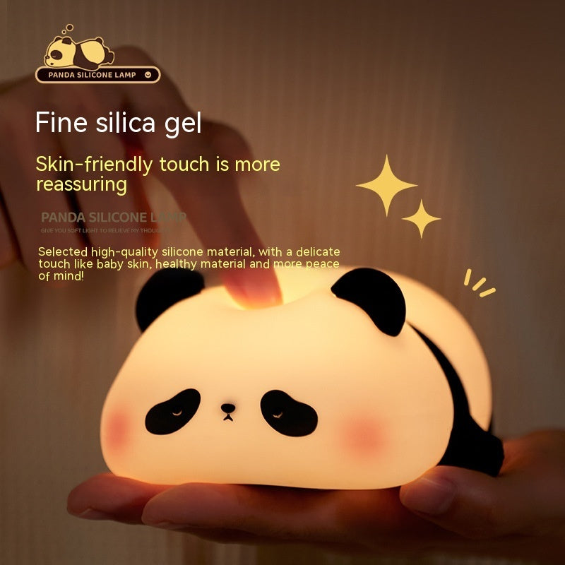 Premium Panda Night Light - Smart Rechargeable Sleep Companion with Timer for Kids' Bedrooms