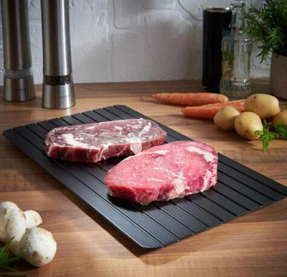 Premium Aluminum Defrosting Tray - Professional Rapid Thawing System for Safe, Fast Food Preparation