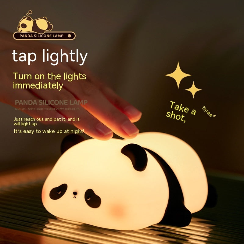 Premium Panda Night Light - Smart Rechargeable Sleep Companion with Timer for Kids' Bedrooms