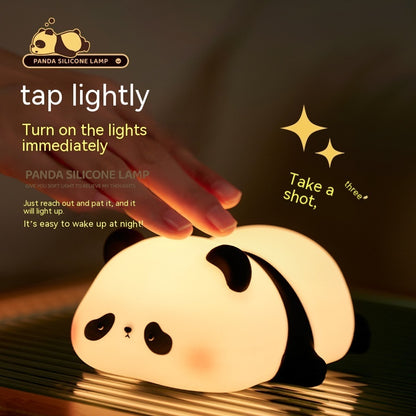 Premium Panda Night Light - Smart Rechargeable Sleep Companion with Timer for Kids' Bedrooms