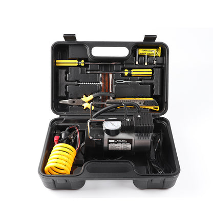 Professional Electric Tire Repair Kit - Complete Portable Emergency Tool Box for Instant Car Tire Fixes