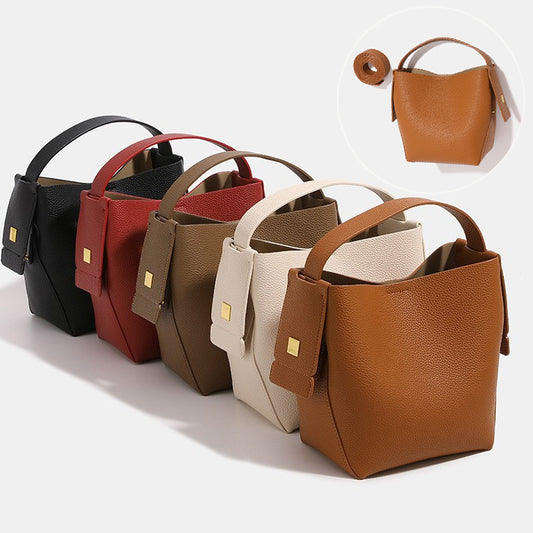 Vintage Women's Large Capacity Leather Tote Bag – Casual Athletic Shoulder Shopper Handbag for Fashion and Everyday Use