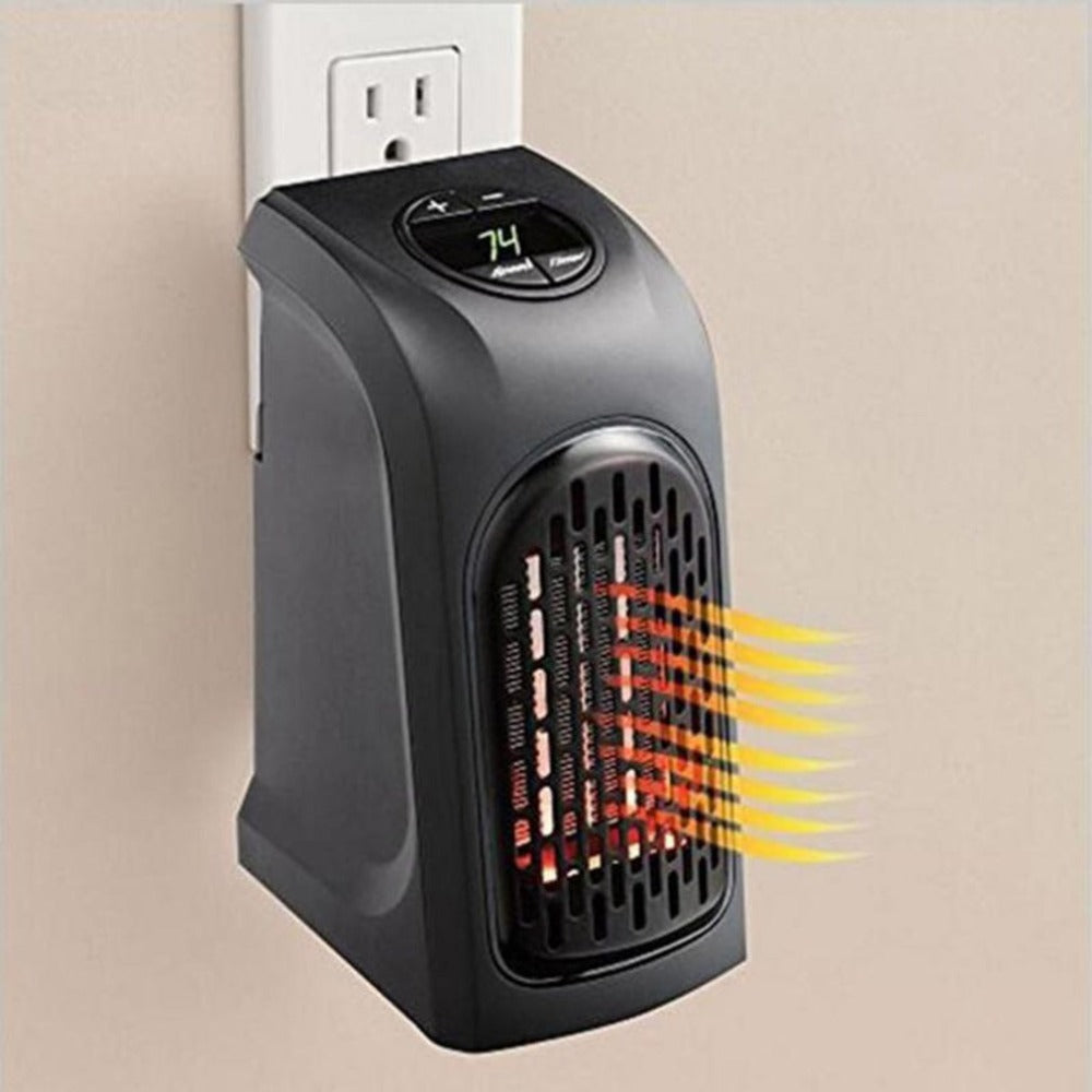 Compact PTC Ceramic Space Heater - Portable Electric Room Warmer with Timer & Adjustable Temperature