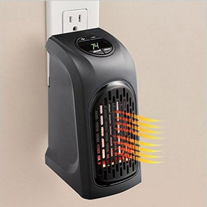 Compact PTC Ceramic Space Heater - Portable Electric Room Warmer with Timer & Adjustable Temperature
