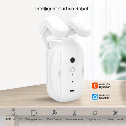 WiFi Curtain Robot – Smart Home Roman Rod Electric Curtain Companion with Remote Control and Automation