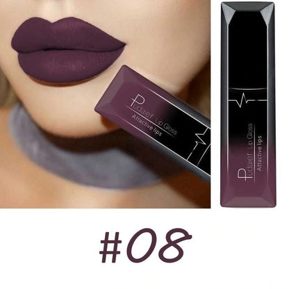 Professional Matte Lip Gloss Collection – 21 Bold Colors, Long-Lasting Waterproof Formula for Perfect Lips