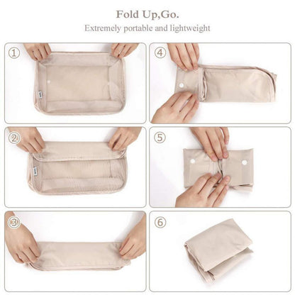 8-Piece Luggage Divider & Packing Cube Set – Travel Storage Bags for Clothes, Underwear, and Shoes