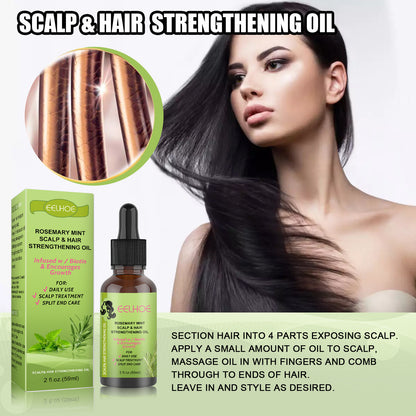 Premium Rosemary Mint Hair Growth Serum - Advanced Scalp Treatment for Thicker, Fuller Hair